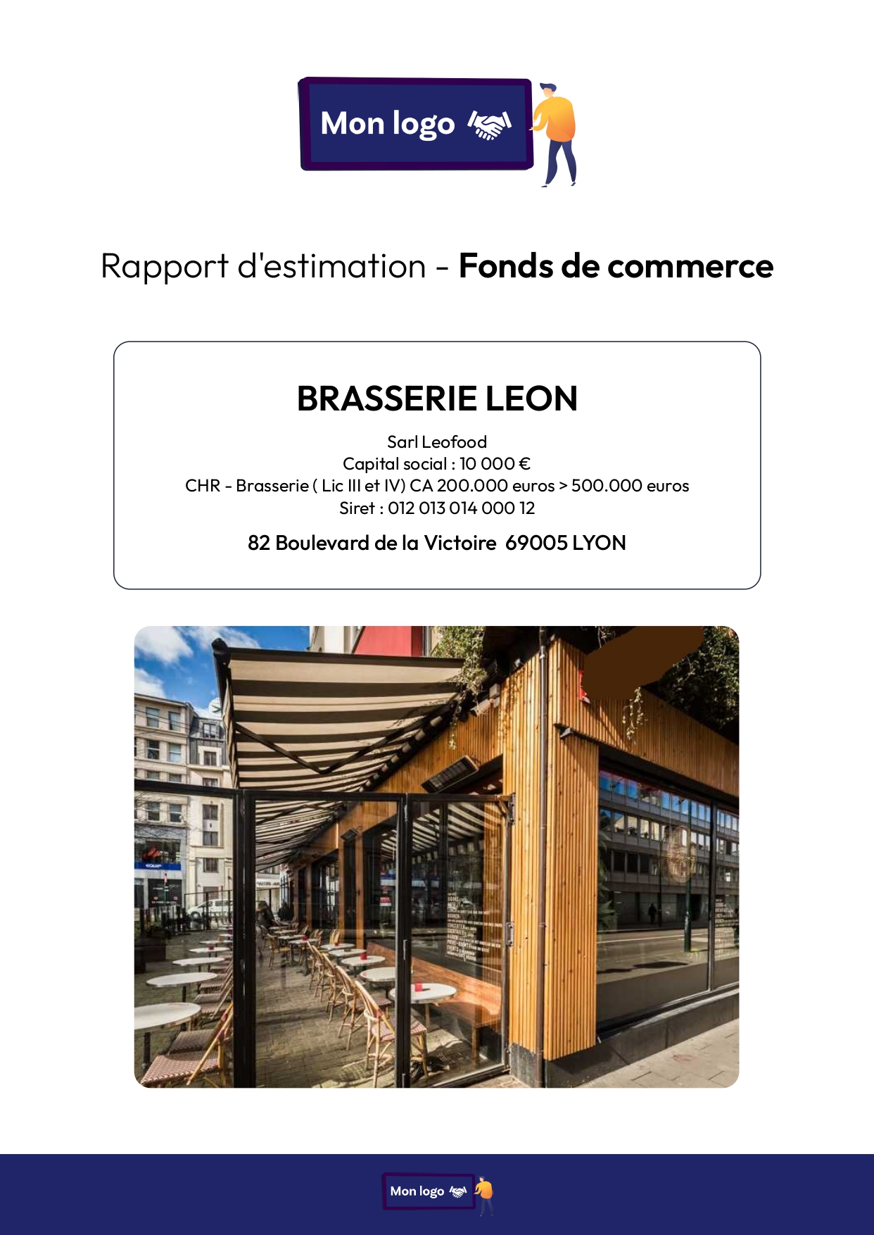 Exemple rapport Fonds de commerce