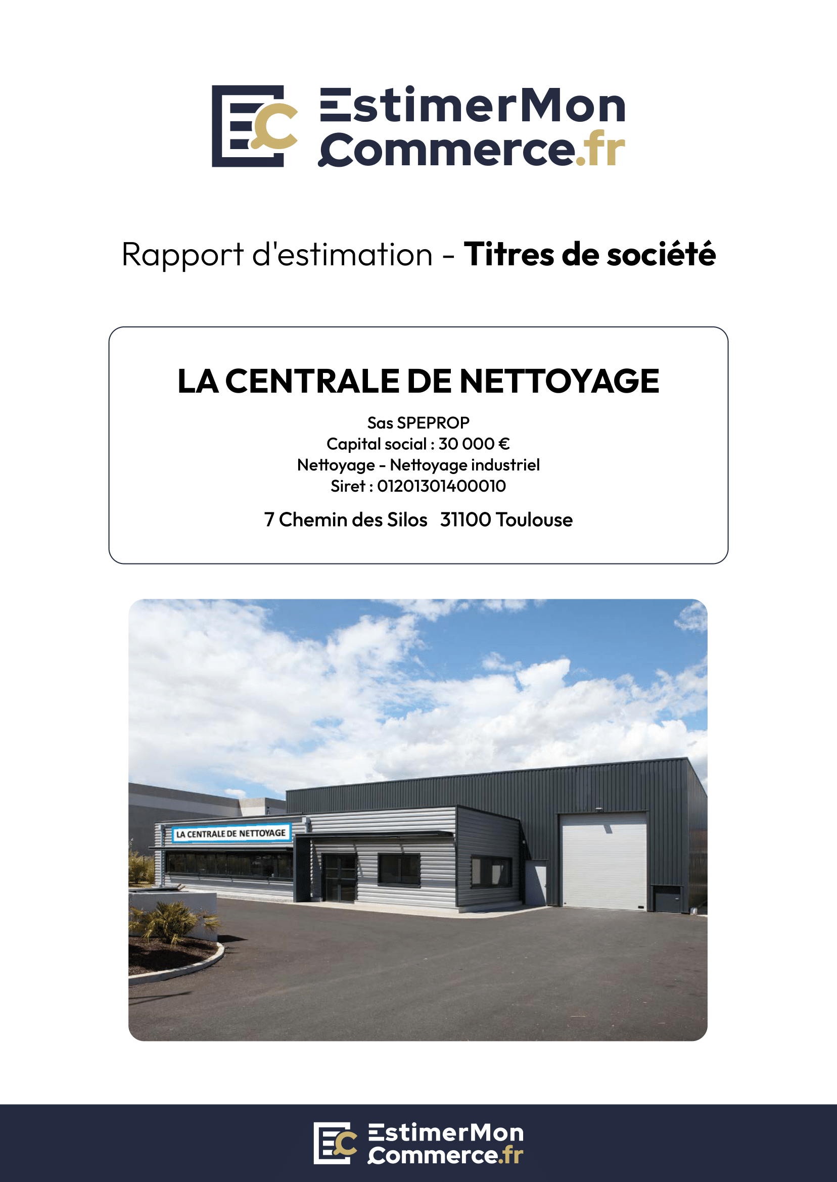 Exemple rapport Titres de société